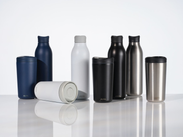 Logo trade promotional item photo of: Avira Alok RCS re-steel 360 waterbottle 600ML
